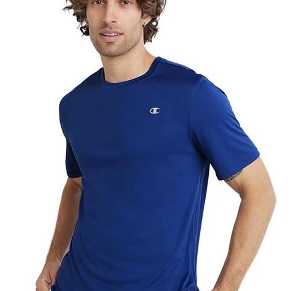 Champion Men's Double Dry Tee. Mazer blue. Size XL - Picture 1 of 4